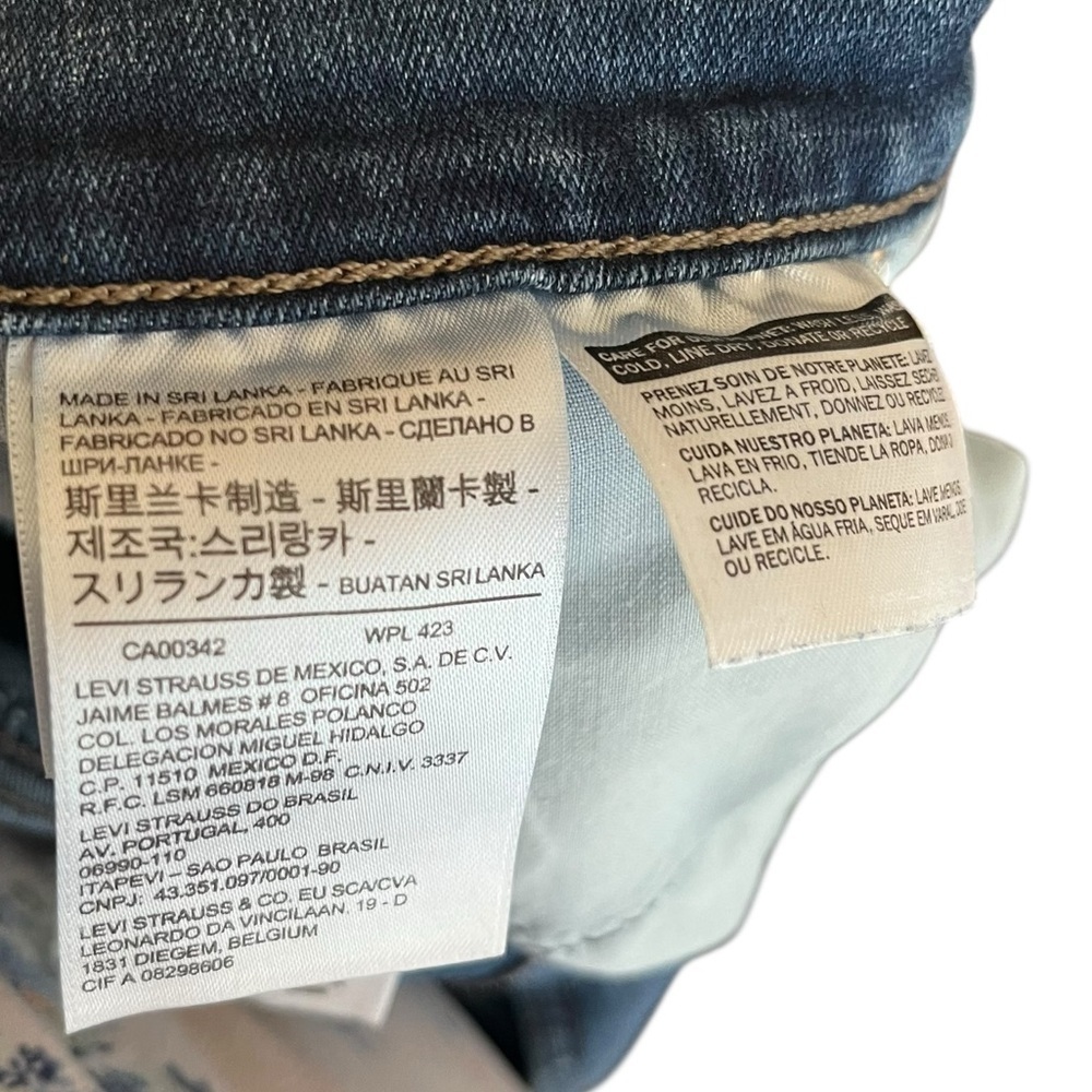 Levi’s Slimming Straight Jeans Dark Wash 28 Lavender Hill - Picture 13 of 15